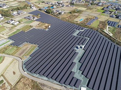 上板町引野太陽光発電所1号機写真